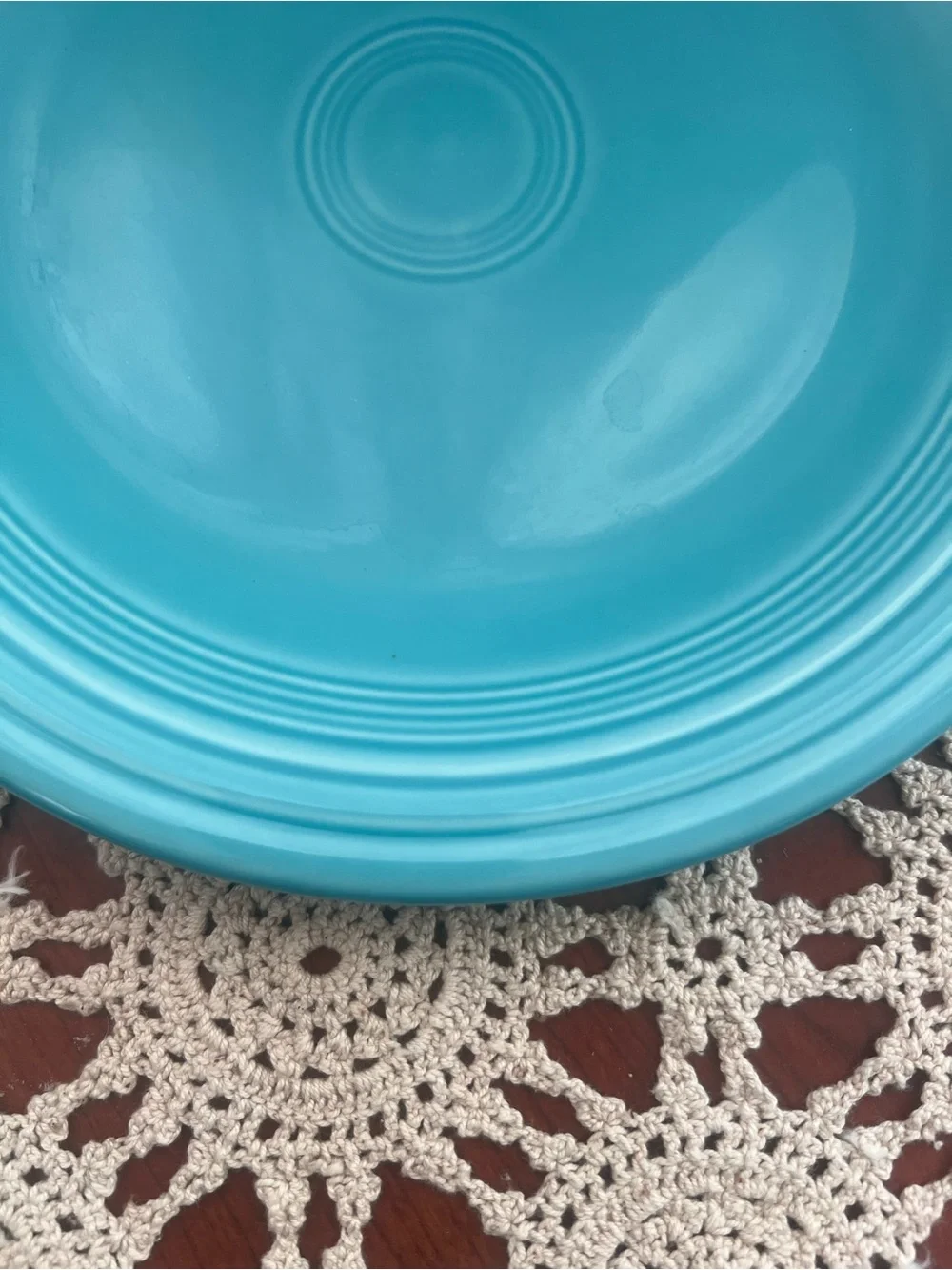 Vintage Fiesta Turquoise Blue 10” Dinner Plate Homer Laughlin Fiesta ware USA